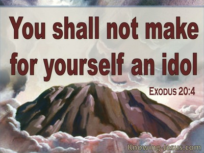 Exodus 20:4 You Shall Not Make Idols (red)
